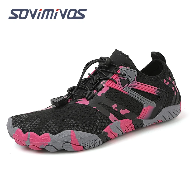 chaussures aquatiques camouflage roses